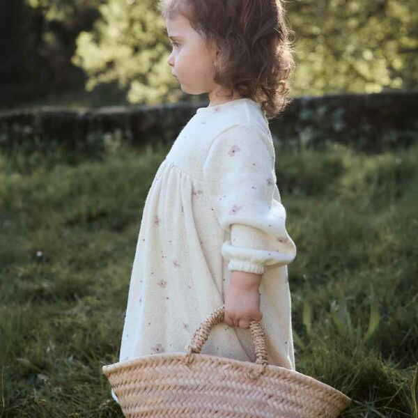 Robe bébé en maille avec imprimé floral