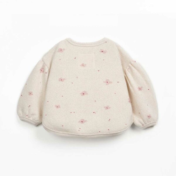 Sweatshirt bébé en maille avec imprimé floral