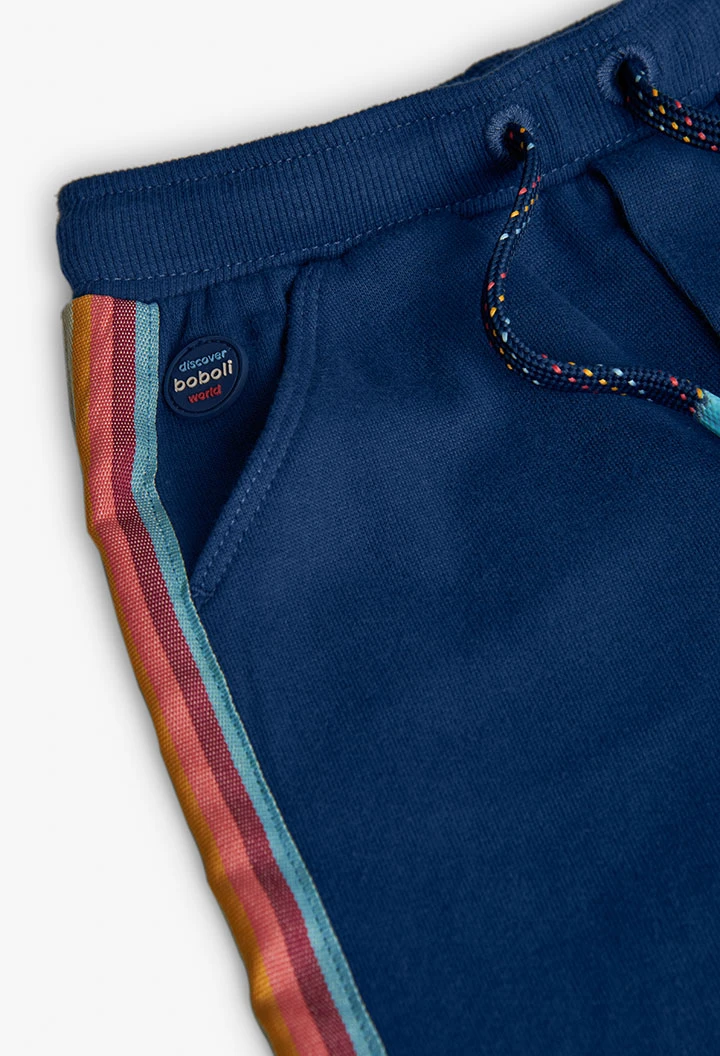 Striped fleece trousers - Image 2