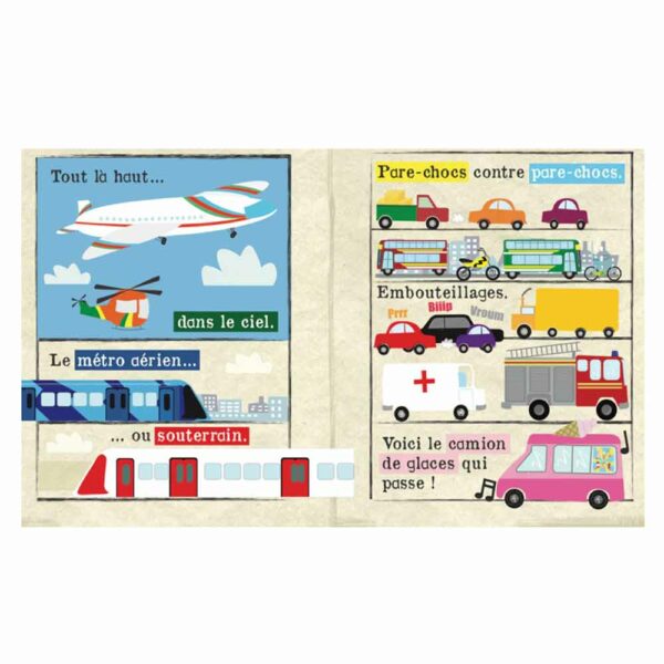 Journal d'éveil Les véhicules