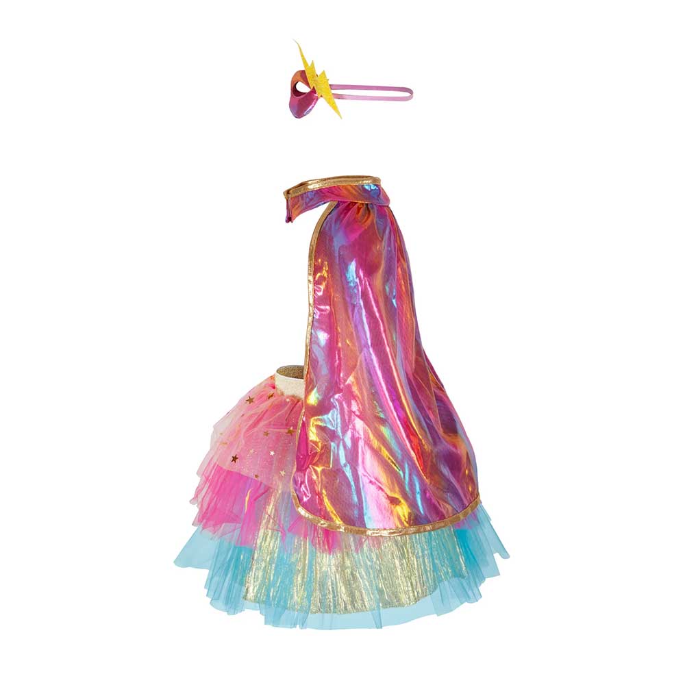 Tutu Super-Duper + cape + masque pink/gold – Image 4