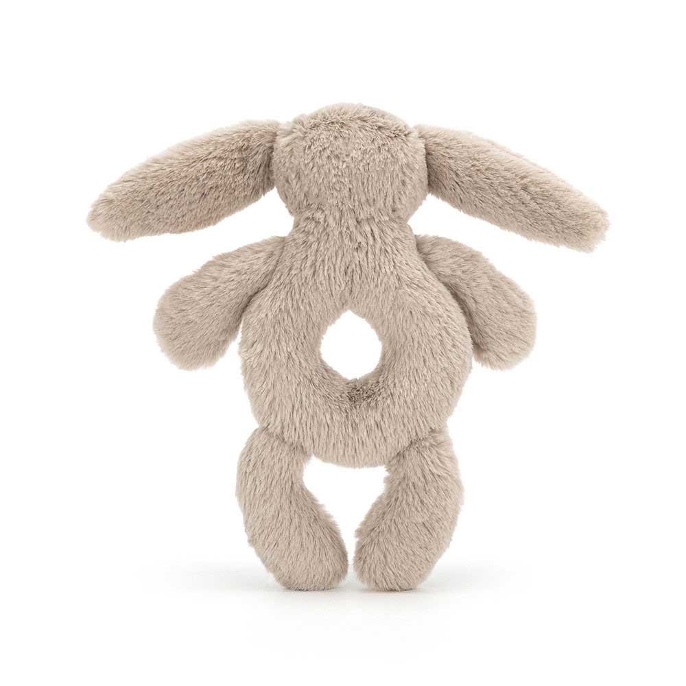 Bashful Beige Bunny Ring Rattle - Image 3