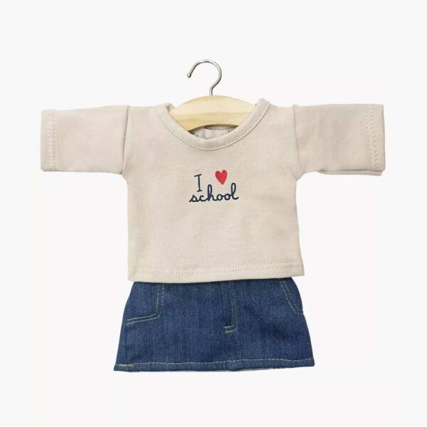 Ensemble fille I love school