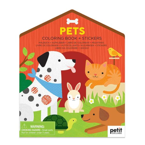 Cahier de coloriage + stickers Pets