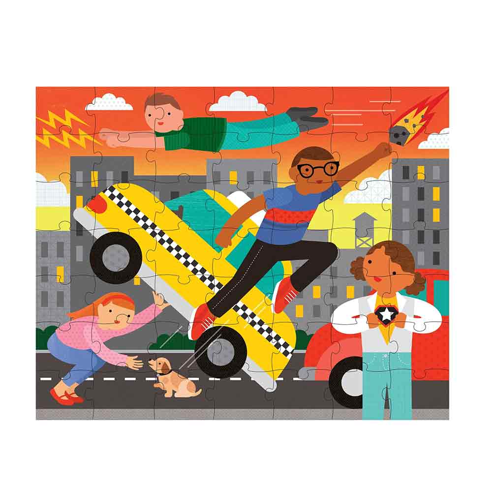 Puzzle Two sided on the go superhero - Image 4