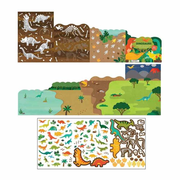 Set d'activité stickers Dinosaures