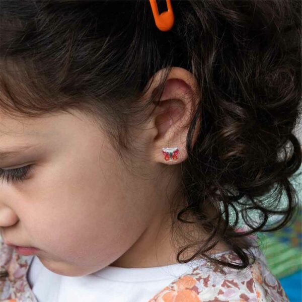 Boucles d'oreilles autocollantes Floral Flut