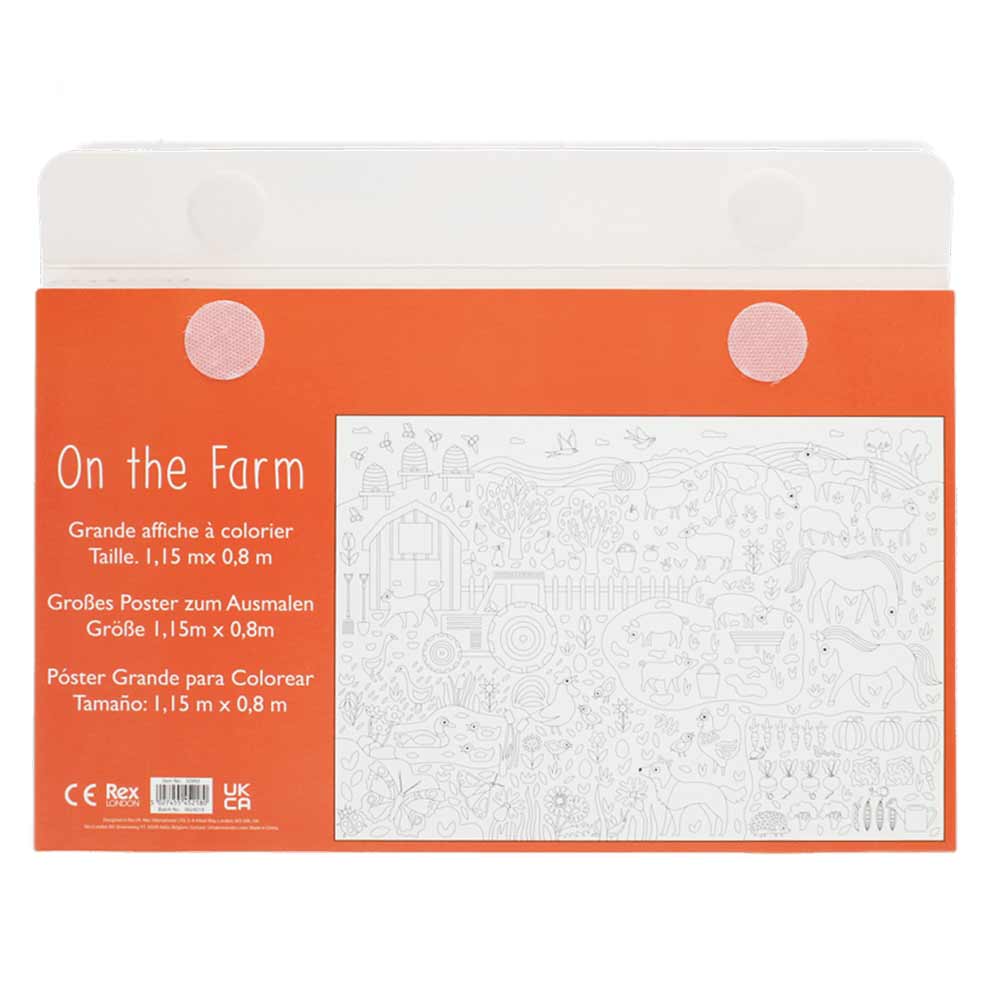 Large coloring poster + crayons - Image 4