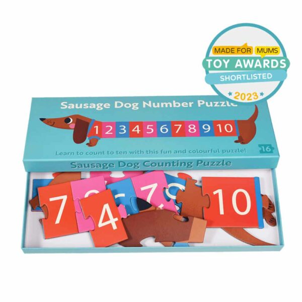 Puzzle pour apprendre à compter Sausage Dog
