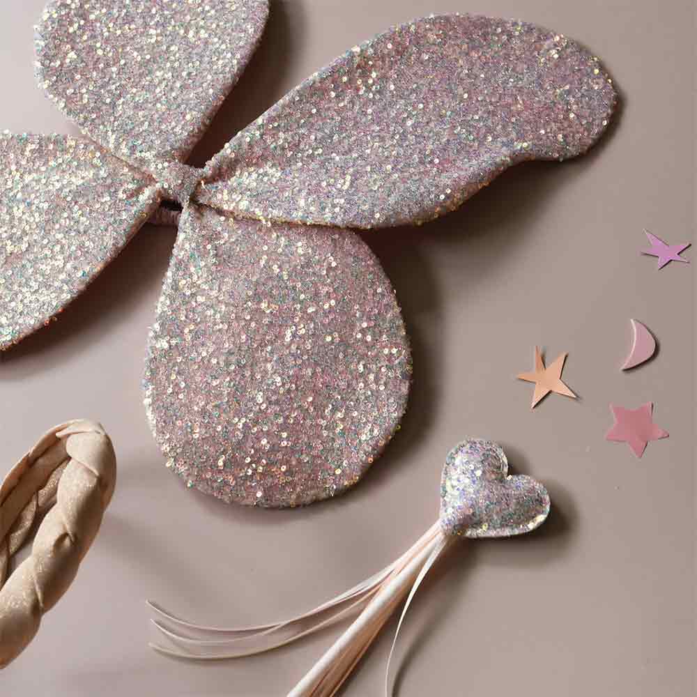 Magical Sequin Fairy Wings - Image 4