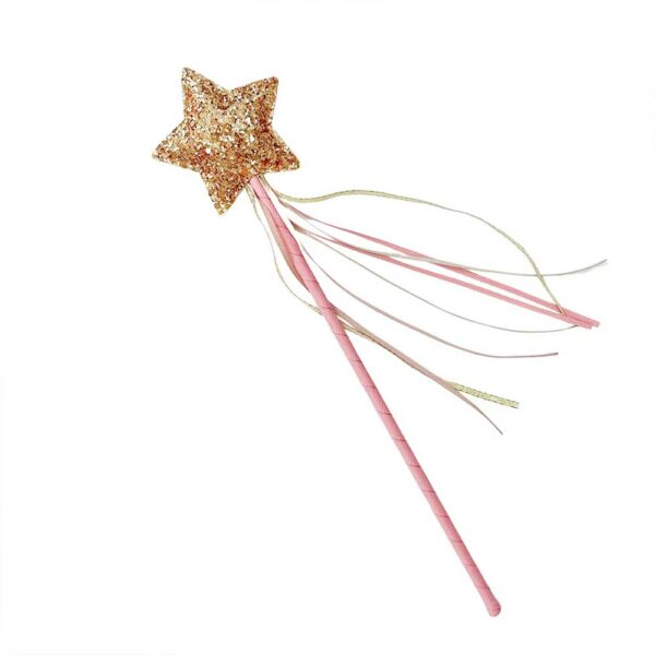 Pink Glitter Star Magic Wand