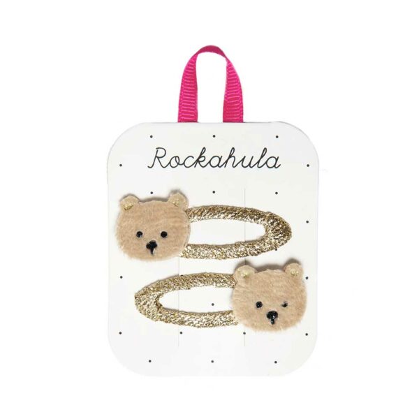 Barrettes clips Teddy Bear