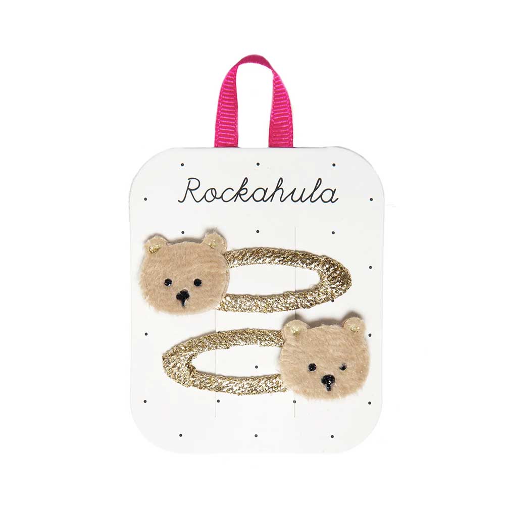 Barrettes clips Teddy Bear
