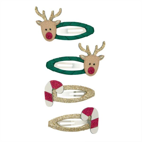 Barrettes Rudolph & Candy clic clacs