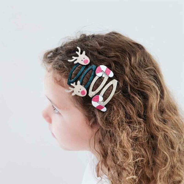 Barrettes Rudolph & Candy clic clacs