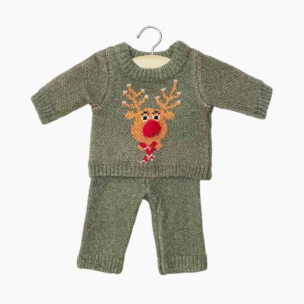 Ensemble 2p Pain d'épice vert