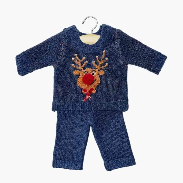 Ensemble 2p Petit Renne Bleu Denim