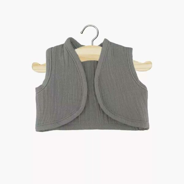 Gilet sans manches Tao en gaze gris