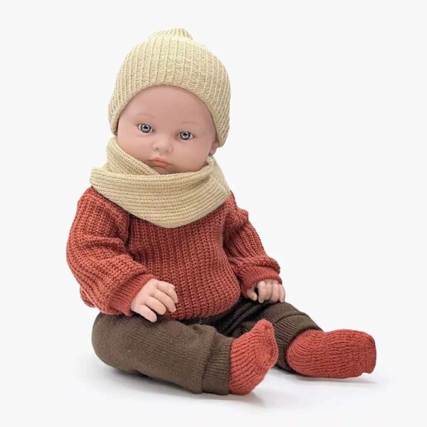 Poupon Yann + pull maille rouge