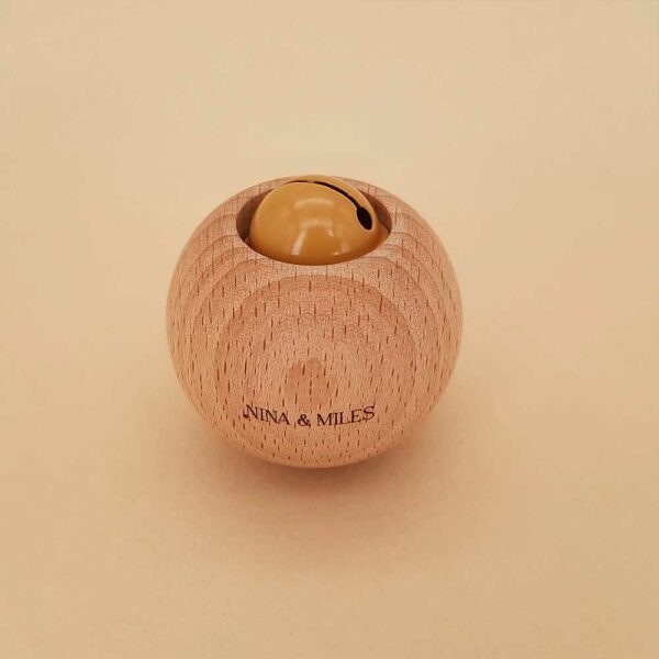 Hochet Jingla Boule jaune curcuma