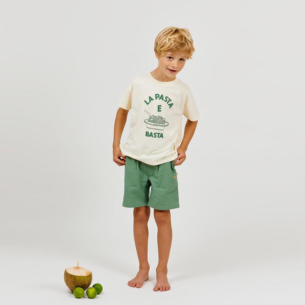 T-shirt Pasta e basta kaki – Image 2