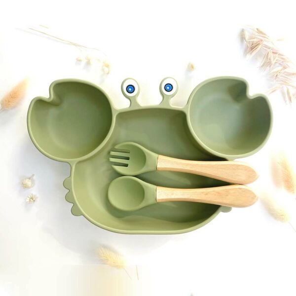 Meal set + services in the shape of a khaki crab