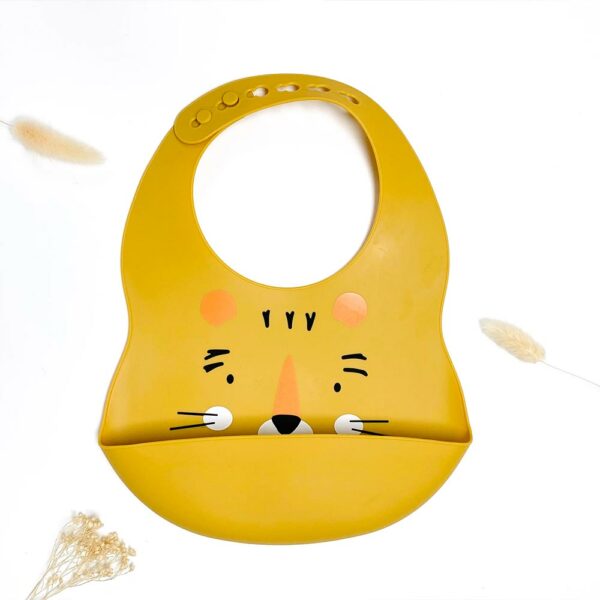 Lion silicone bib
