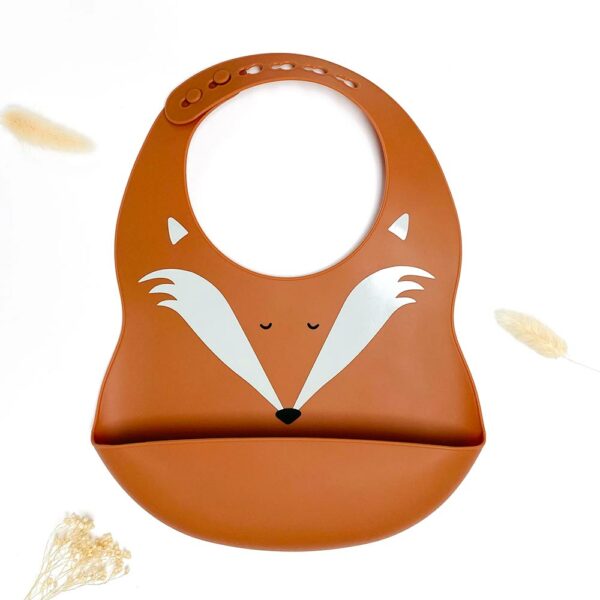 Fox silicone bib