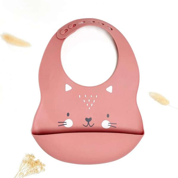 Cat silicone bib