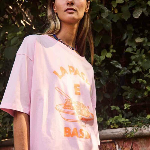 Women's T-shirt Pasta e basta poudre
