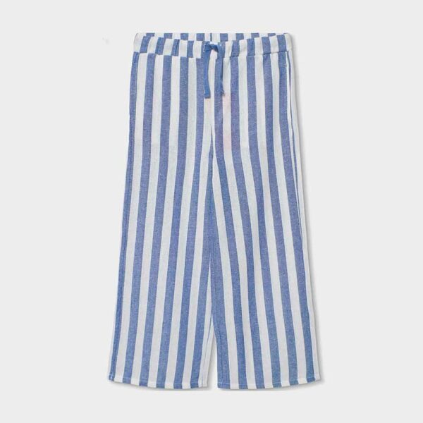 Striped linen trousers