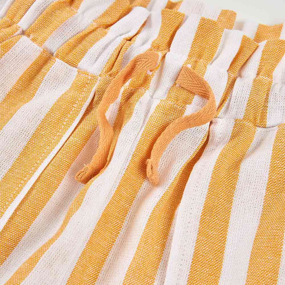 Short en lin à rayures – Image 2