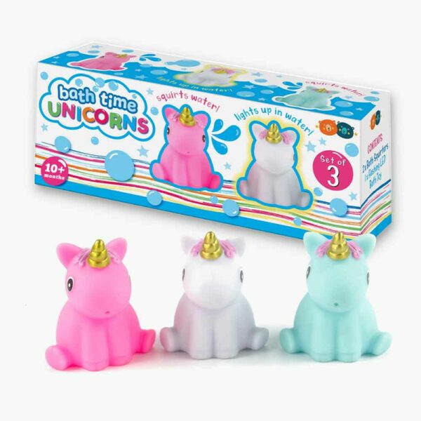 Jouets de bain licornes (x3)