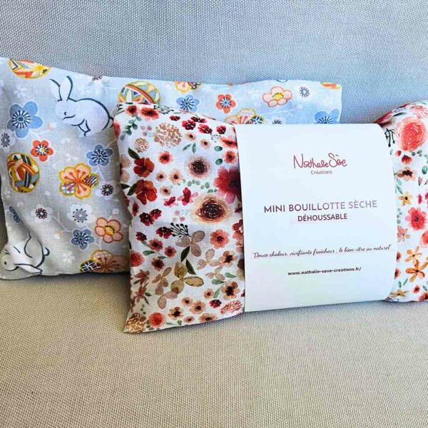 Red flowered dry hot water bottle