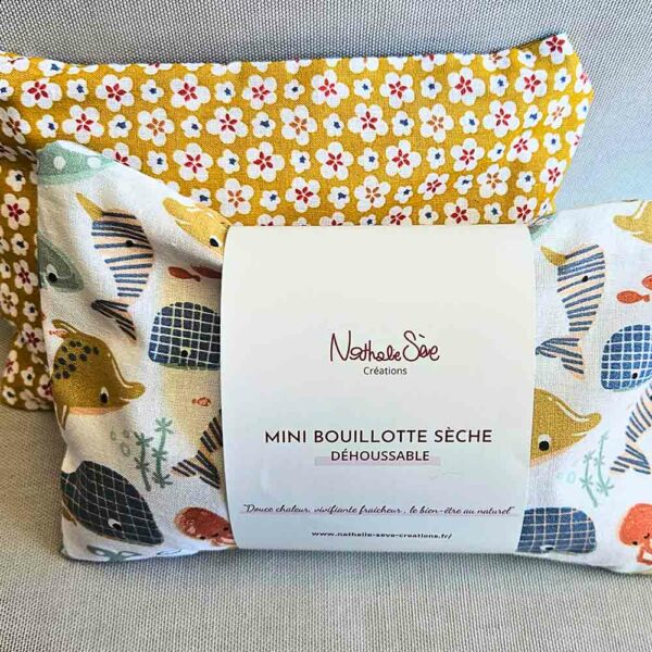 Dry hot water bottle removable sea cover