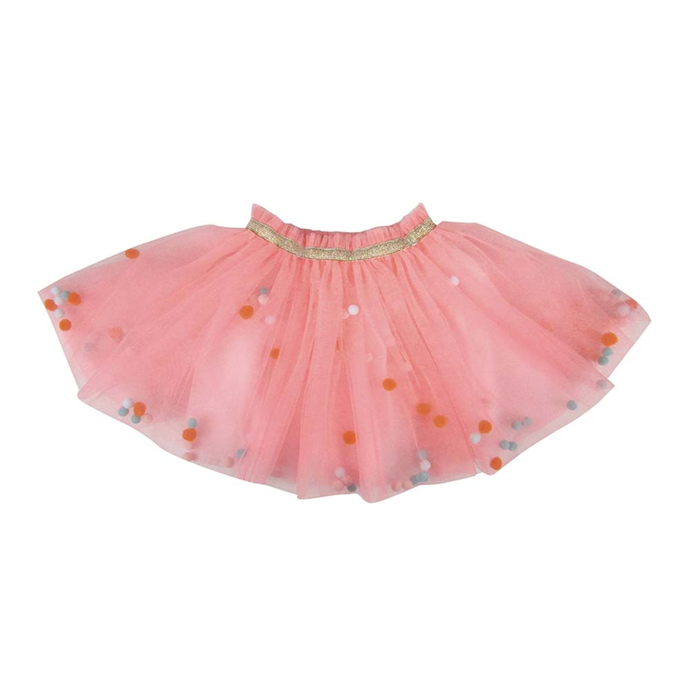 Neon Pink Net Pompom Tutu