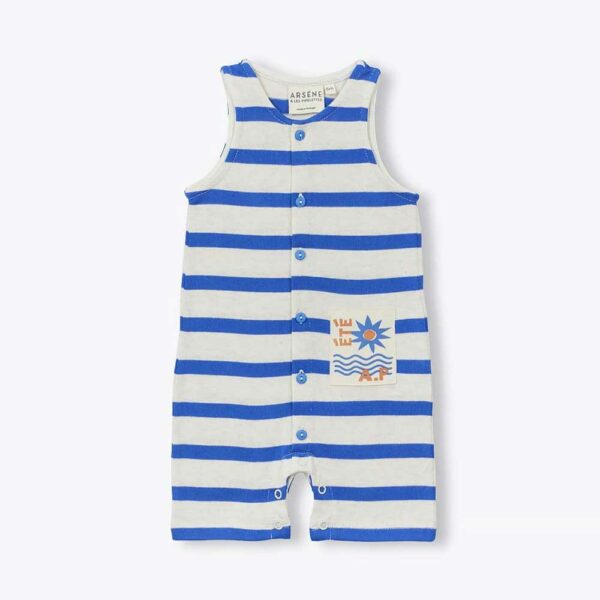 Combishort bébé marinière