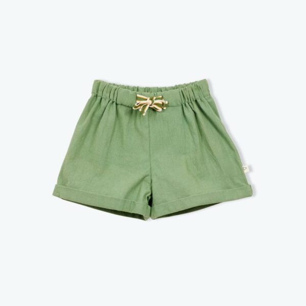 Short bébé coton rustique