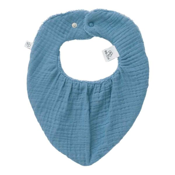 Bavoir bandana pierre bleue