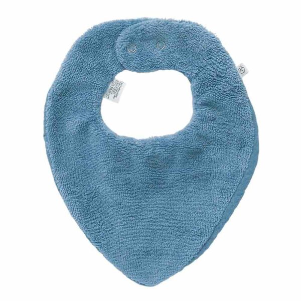 Bavoir bandana pierre bleue