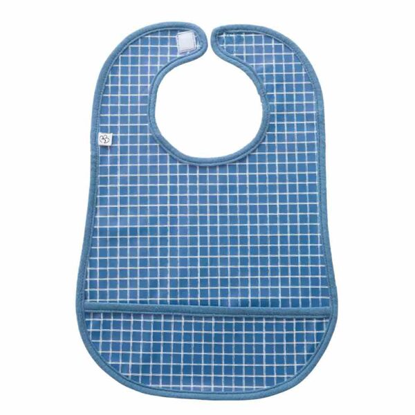 Bavoir imperméable carreaux bleus