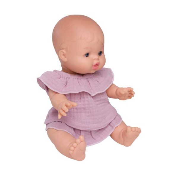 Ensemble poupée gaze pétale