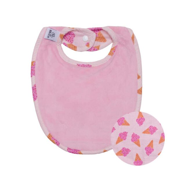 Large reversible ice cream cone bib