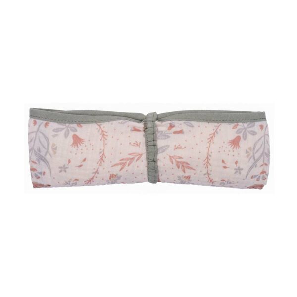 Gauze swaddle enchanted garden/verdigris