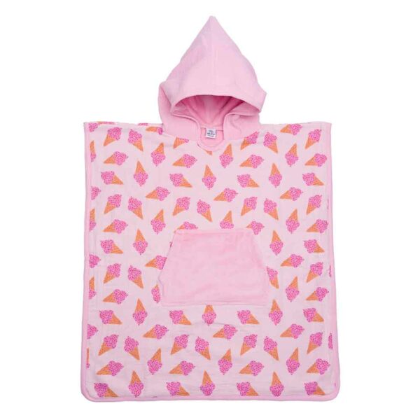 Ice cream cone bath poncho