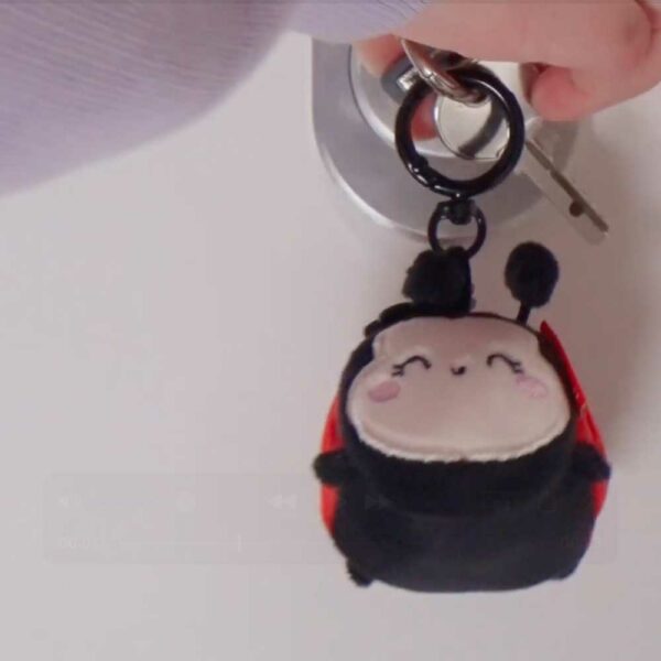 Ladybug Plush Keychain