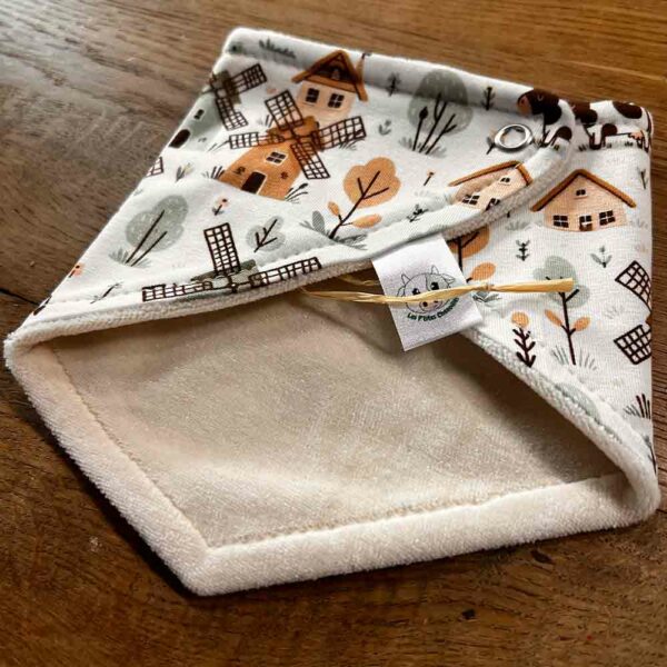Bavoir bandana Ferme