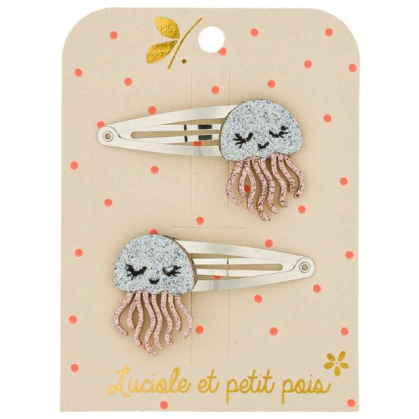 Jelly the Jellyfish Hair Clips (Pair)