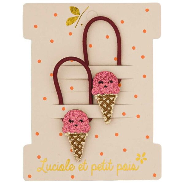 Elastiques mini Ice cream framboise