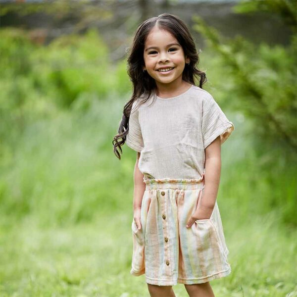 Jupe en lange multicolore